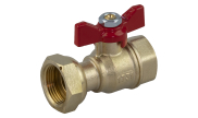 Brass ball valve 635 FF with free nut