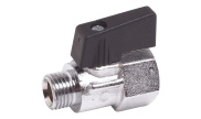 Mini brass ball valve 694 male/female + exhaust hole
