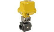 3 piece carbon steel ball valve 702 + SA-X/NA-X electric actuator