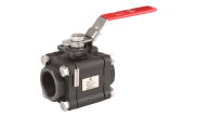 Carbon steel ball valve 702 3-piece body + ISO pad Fire Safe