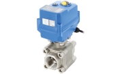 3 piece stainless steel ball valve 703XS + TCR electric actuator