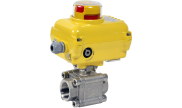 3 piece stainless steel ball valve 703XS + SA/NA electric actuator
