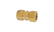 Brass equal socket with brass olive - 703 B