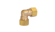 Brass elbow with brass olive - 705 B