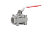 Stainless steel ball valve 744 3-piece body NPT