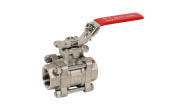 Stainless steel ball valve 746-5-3XS 3 piece body BSP BW SW direct mounting