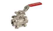 Stainless steel ball valve 747-8-9XS 3-piece body BSP BW SW