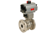 Stainless steel ball valve 753 + ADA/ASR pneumatic actuator