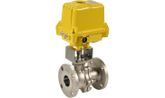 ICP VALVES® stainless steel flanged ball valve 753 + SA-X ATEX electric actuator