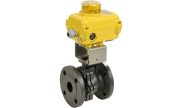ICP VALVES® carbon steel ball valve 756 ANSI 150 + SA/NA electric actuator