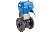 Split-body carbon steel ball valve 762 + TCR electric actuator