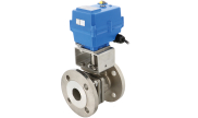 Split-body stainless steel ball valve 763 + TCR electric actuator