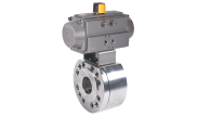 Wafer stainless steel ball valve 770 + RE/RES pneumatic actuator