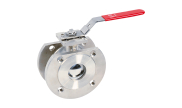 Stainless steel ball valve 771 wafer RF PN16 + ISO pad