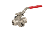 Stainless steel ball valve 780XS 3 way L-port BSP