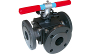 Carbon steel ball valve 784 3W-T port RF PN16