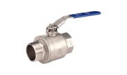 Stainless steel ball valve 789 2-piece body BSP MF