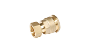 Brass fitting with free nut & flat gasket - For PE pipes