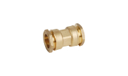 Brass equal socket - For PE pipes