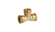 Brass equal tee - For PE pipes