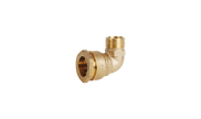 Brass elbow 90° male - For PE pipes