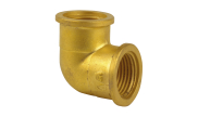 Brass elbow female/female - 90 G