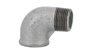 90° equal street elbow male/female - Galvanised - 92