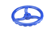 Anticlockwise closing handwheel for gate valves