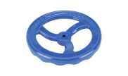 Clockwise closing handwheel for gate valves