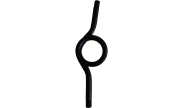Carbon steel coil siphon male/male PN25