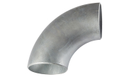 Galvanised carbon steel 3D 90° equal elbow C3DG