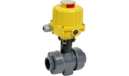 PVC-U/EPDM ball valve C200 + SA3 electric actuator