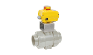 PP/EPDM ball valve CL1 + SA electric actuator