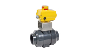 PVC-U/EPDM ball valve CL1 + SA electric actuator