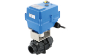 PVC-U/FKM ball valve CL1 + TCR05N electric actuator