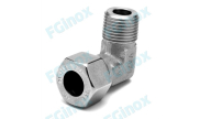 Stainless steel male elbow union BSP Single cutting ring