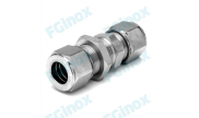 Stainless steel bulkhead straight union  - Double cutting ring