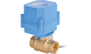 Compact electric actuated brass ball valve Lyva 2