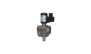 Solenoid valve with manual resetting M14/RM for gas