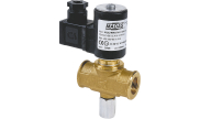 Solenoid valve with manual resetting M16/RM for gas