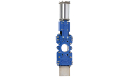 Cast iron knife gate valve 179 + double acting pneumatic actuator