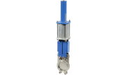 Stainless steel knife gate valve 172 +spring return pneumatic actuator
