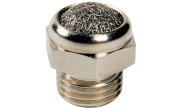 Brass silencer for Namur solenoid pilot valves
