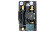 Actuated mixing unit with circulator