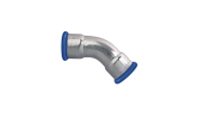 Stainless steel elbow 45° female/female - Press fitting