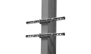 Vertical metal beam support set