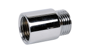 Chrome plated brass straight extension male/female L25