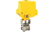 Reduced bore ball valve ELITR + SA-X ATEX electric actuator