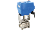 Reduced bore ball valve ELITR by ELSA® + TCR on/off electric actuator