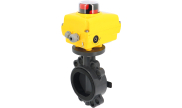 PVC-U butterfly valve PL2 + SA + NA electri actuator